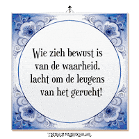 Troost Reflectie Sticker by Tegelspreuken.nl