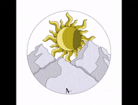 Thielmarine illustration star sun stars GIF