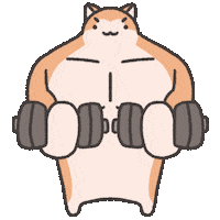 Workout Muscle Sticker