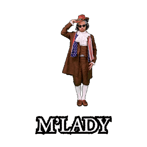 Founding Father Greetings Sticker