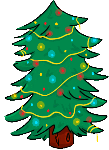 Pine Tree Christmas Sticker by Artips Factory