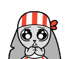 Sorry Rabbit Sticker