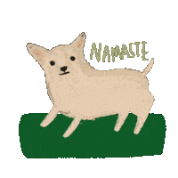 Yoga Namaste Sticker by Andrea Caceres