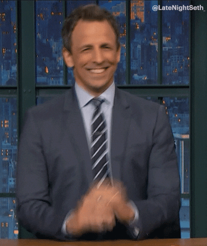 Happy Seth Meyers GIF by Late Night with Seth Meyers