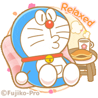 Tea Relaxing Sticker by Doraemon