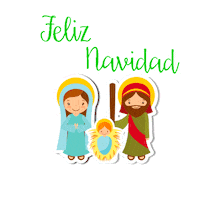 segdejesus god navidad feliz navidad catolicos Sticker