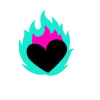 Glava burning heart shami alshami الشامي Sticker