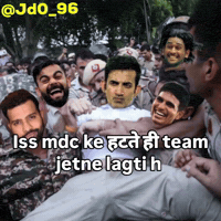 Virat Kohli Gambhir GIF