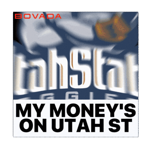 Utah State Aggies Sticker by Bovada