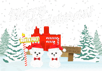 hammyandbrody dog christmas xmas dogs Sticker