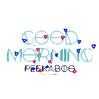 Good Morning Neon Sticker by Peekaboo