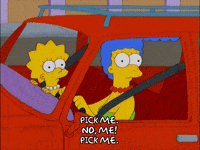 marge simpson car GIF