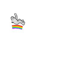 Fun Rainbow Sticker by Frank Ape