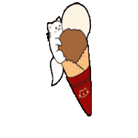 Cat Chocolate Sticker