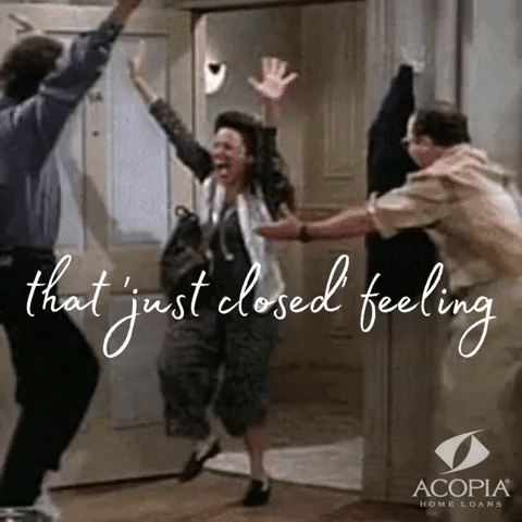 acopiahomeloans giphyupload mortgage closed closing day GIF