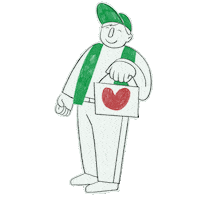 343343 run walk sg deliver Sticker