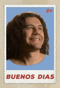 Buenos Dias Stamps GIF