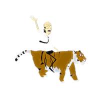 sticker tiger