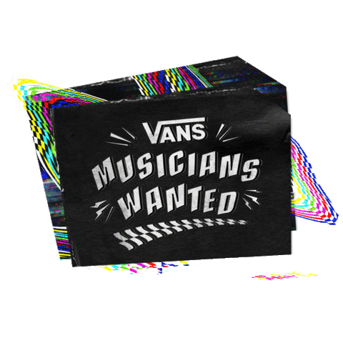 vans love art music fun Sticker