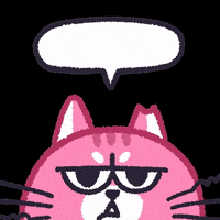 cibithecat speechless pink cat cibi its hint GIF