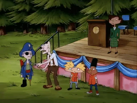 hey arnold nick splat GIF