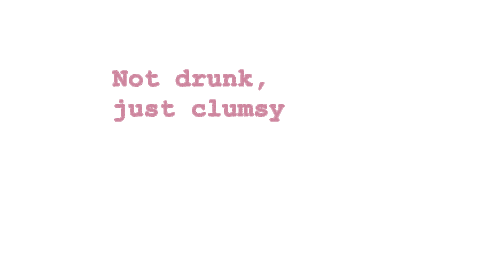 Clumsy Sticker by OHYAZ