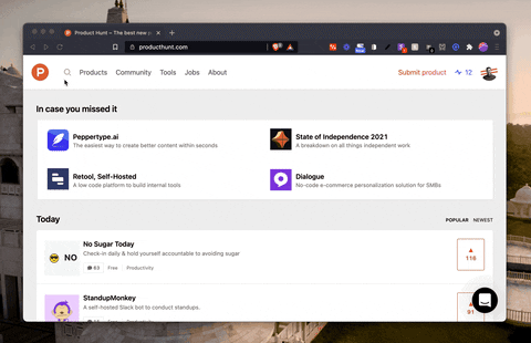 adithya giphyupload producthunt GIF