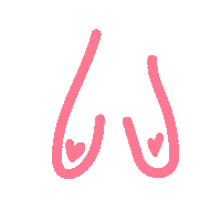 Pink Hearts Sticker by Malucette