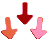Arrow Shape Sticker