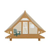 Cabin Camping Sticker by destinationnb