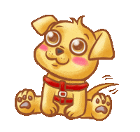 Happy Dog Sticker