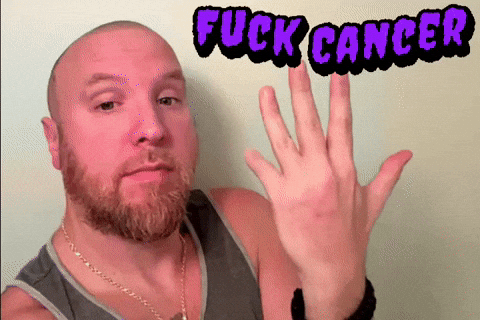 Cancer Middle Finger GIF by Mike Hitt