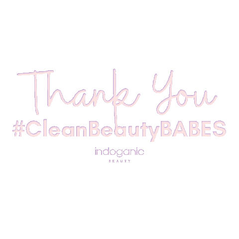 Indoganic thankyou cleanbeauty localbrand indoganic Sticker
