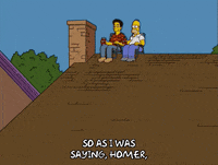 homer simpson roof GIF