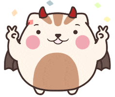 eyedbear0319 cat lovely dango eyedbear Sticker