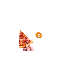 Pizza Bitcoin Sticker by BLOX  crypto app