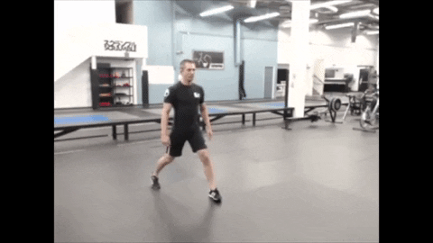 ritchieyip giphygifmaker lunge bodyweight exercises GIF