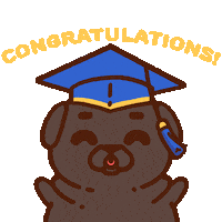 Congrats Celebrate Sticker by Puglie Pug