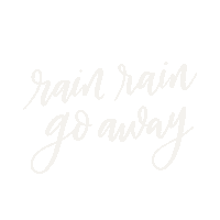 Rain Calligraphy Sticker