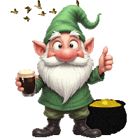 St Patricks Day Rainbow Sticker