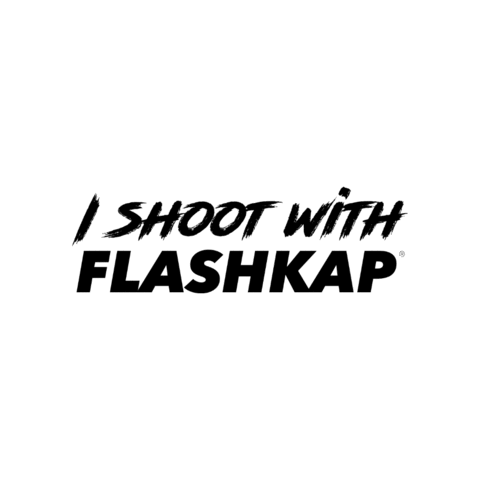 I Shoot With Flashkap Sticker by Flashkap