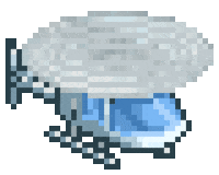 8Bit Helicopter Sticker