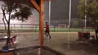 Lightning Strikes at Spanish Soccer Ground as Players Run for Shelter