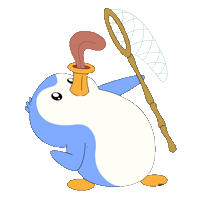 Lets Go Penguin Sticker by Pudgy Penguins