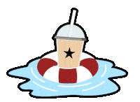 On The Move Swimming Sticker by Mugg & Bean