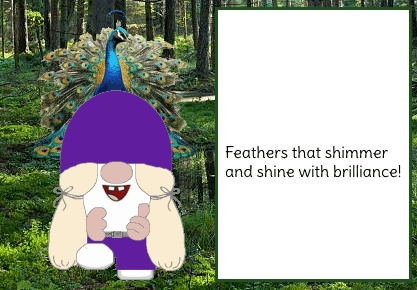 Gnome Peacock GIF