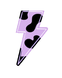 Lightning Bolt Neon Sticker
