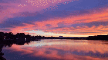 'Magical' Sunset Lights Up Tweed River on New South Wales North Coast