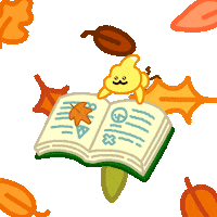 Falling Leaves Fall Sticker by DINOSALLY