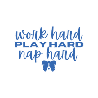 Work Hard Sticker by Luv-A-K9